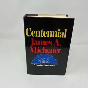 Centennial Hardcover Novel - Black with Red and Yellow Text